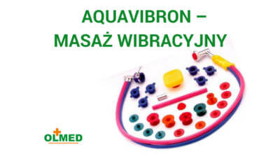 prezentacja Aquavibron - masaż wibracyjny i logotypem OLMED